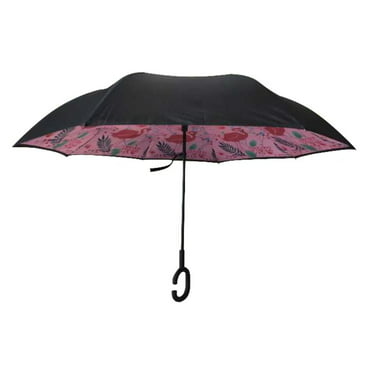 Lxjjj Happy Mickey Mouse Reverse & Inverted Umbrella Upside Down Umbrella with C-Shaped Handle Umbrella Windproof,Umbrellas for Women with UV Protection 